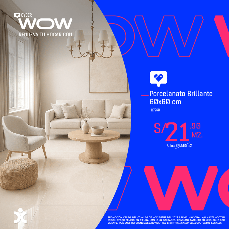 Cyber Wow en Cassinelli - Porcelanatos